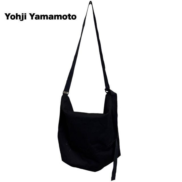 Yohji Yamamoto(ヨウジヤマモト)の【美品】ヨウジヤマモト シグネチャーロゴキャンバス ショルダーバッグ 希少カラー メンズのバッグ(ショルダーバッグ)の商品写真