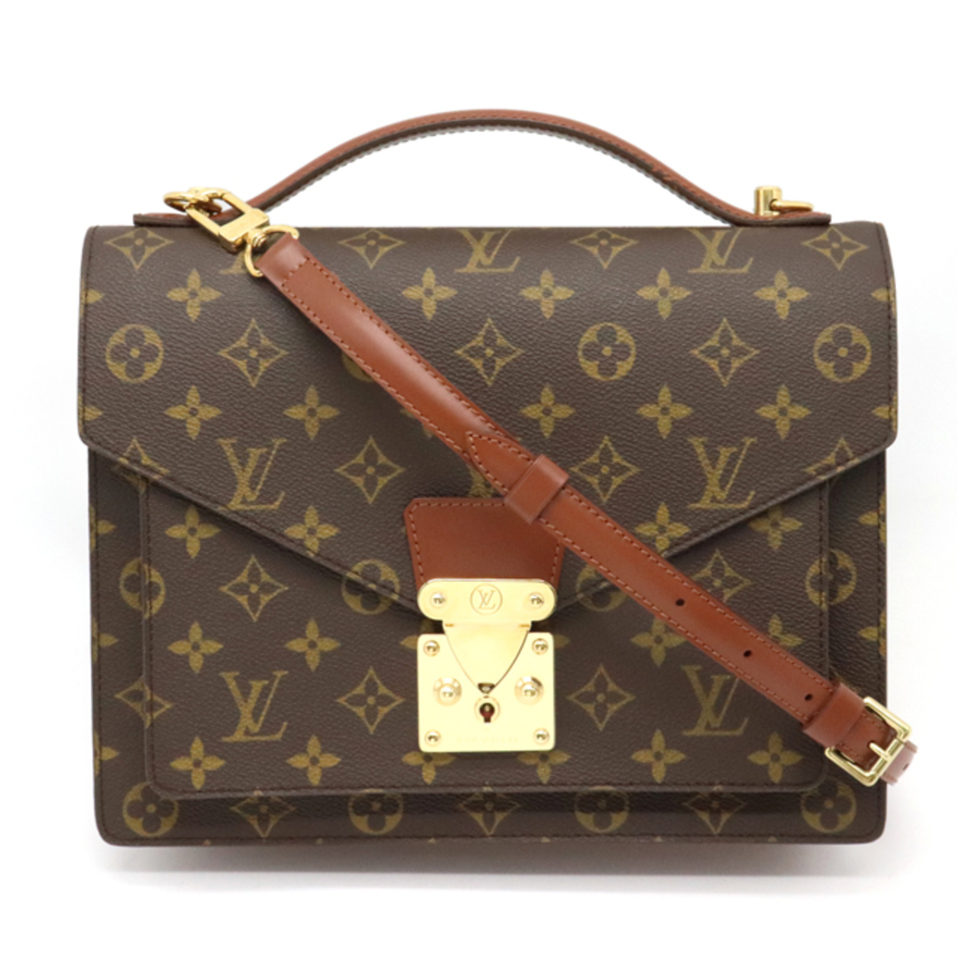 LOUIS VUITTON Monogram Monceau 26 Hand Bag 2way M51187 LV Auth