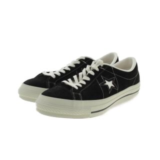 コンバース(CONVERSE)のCONVERSE コンバース スニーカー 9 1/2(28cm位) 黒 【古着】【中古】(スニーカー)