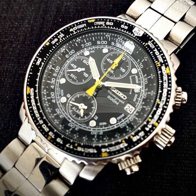 SEIKO 腕時計 フライトマスター SN411P1 セイコー クロノグラフ | www