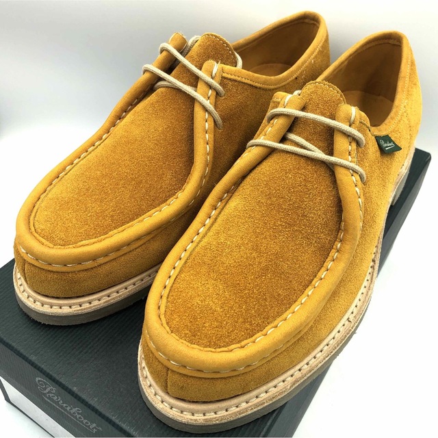 Paraboot(パラブーツ)の【レア】パラブーツ　MICKA　UK8　イエロースウェード メンズの靴/シューズ(ドレス/ビジネス)の商品写真