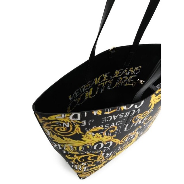 VERSACE JEANS COUTURE トートバッグ バロック ブラック - トートバッグ