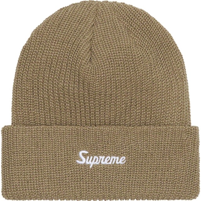 送料込Supreme Loose Gauge Beanie Taupe