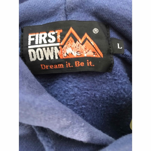 FIRST DOWN ファーストダウン パーカー ブルー L 3