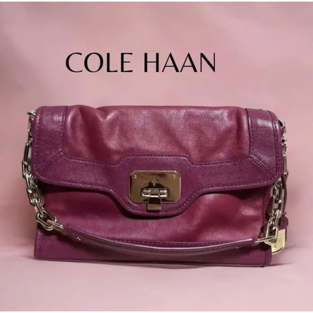 Cole Haan(コールハーン)の美品 COLE HAAN コールハーン チェーンショルダーバッグ レディースのバッグ(ショルダーバッグ)の商品写真