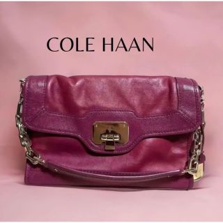 コールハーン(Cole Haan)の美品 COLE HAAN コールハーン チェーンショルダーバッグ(ショルダーバッグ)