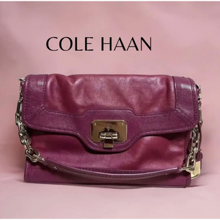 コールハーン(Cole Haan)の美品 COLE HAAN コールハーン チェーンショルダーバッグ(ショルダーバッグ)