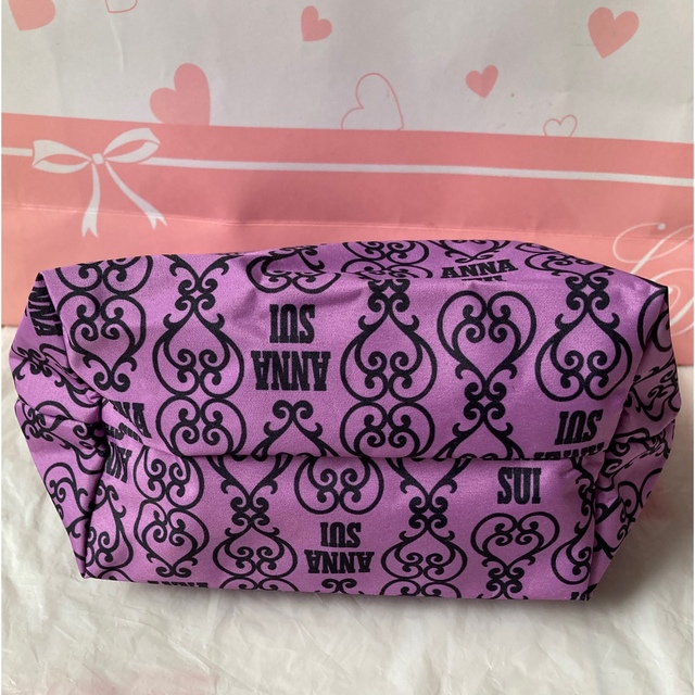ANNA SUI(アナスイ)のANNA SUI アナスイ ポーチ 紫 コスメ/美容のメイク道具/ケアグッズ(ボトル・ケース・携帯小物)の商品写真
