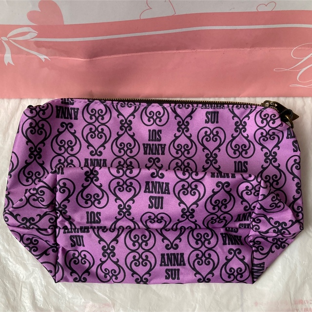 ANNA SUI(アナスイ)のANNA SUI アナスイ ポーチ 紫 コスメ/美容のメイク道具/ケアグッズ(ボトル・ケース・携帯小物)の商品写真