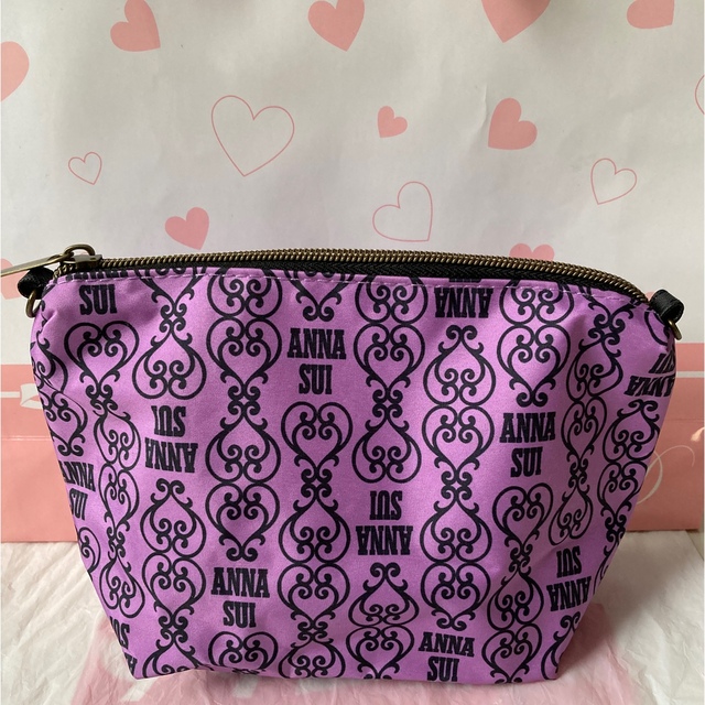 ANNA SUI(アナスイ)のANNA SUI アナスイ ポーチ 紫 コスメ/美容のメイク道具/ケアグッズ(ボトル・ケース・携帯小物)の商品写真