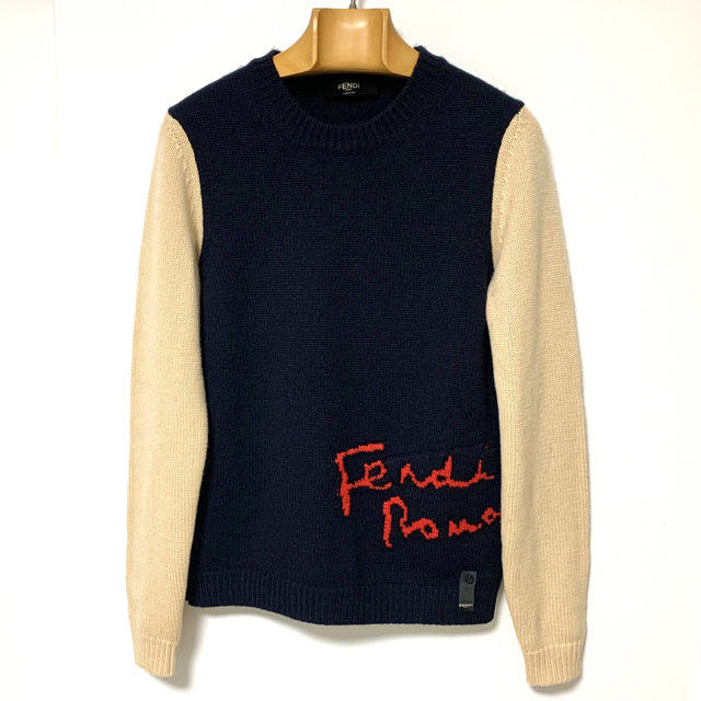 FENDI - 【正規品／美品】FENDI カシミア 100% ニット セーター／46(M)