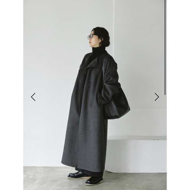 todayful stole wool coat