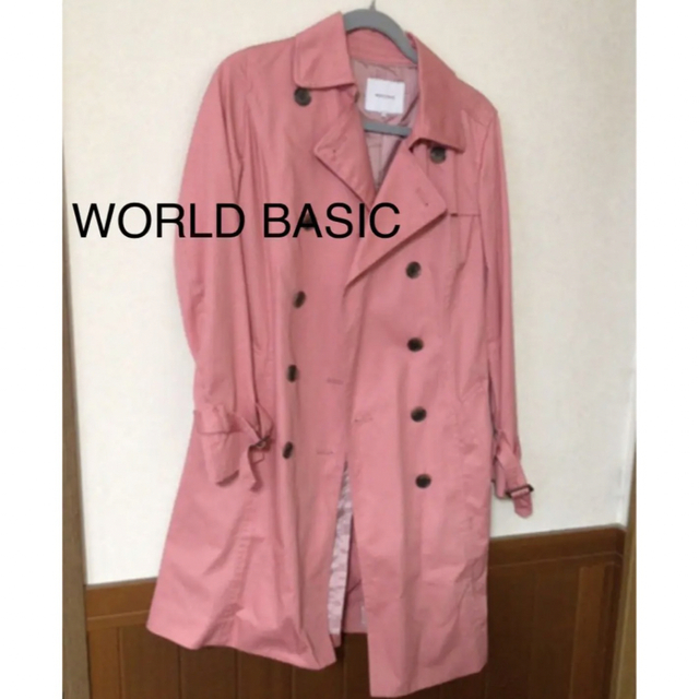 WORLD BASIC(ワールドベーシック)のWORLD BASIC トレンチコート　Mサイズ レディースのジャケット/アウター(トレンチコート)の商品写真