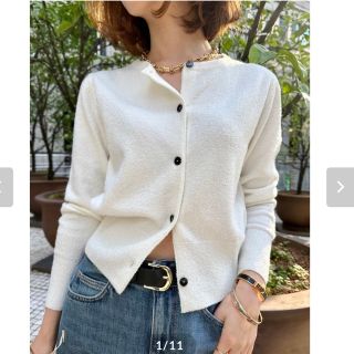 新発売の blamink 38 ブラミンク☆カシミヤファーカーディガン