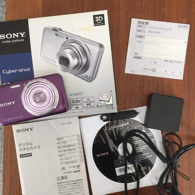 SONY(ソニー)のSONY サイバーショット デジタルカメラ DSC-WX30 デジカメ ソニー スマホ/家電/カメラのカメラ(コンパクトデジタルカメラ)の商品写真
