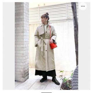 スタイルデリ(STYLE DELI)の【STYLE DELI】【訳あり】リバーシブルキルトコート／ベージュ・Fサイズ(ロングコート)