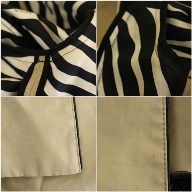 EPOCA(エポカ)のエポカ トレンチコート スプリングコート ロング ベルト付き 40 ベージュ レディースのジャケット/アウター(トレンチコート)の商品写真