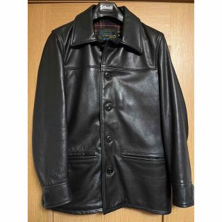 schott - Schottレザーカーコートの通販 by taka's shop｜ショット