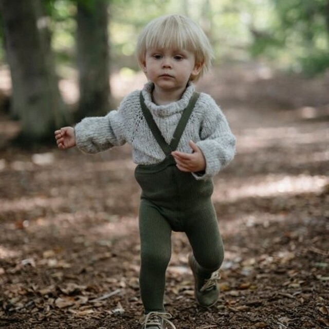 新品 2-3y Silly Silas Footed Olive SillySilas シリーサイラス タイツ オリーブ 2-3y