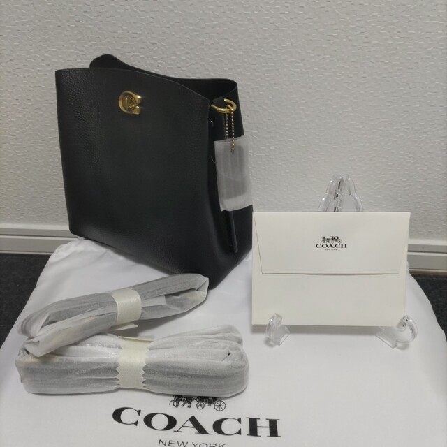 COACH(コーチ)のCOACH コーチ ショルダー ウィロウ バケット バッグ ブラック 新品 レディースのバッグ(ショルダーバッグ)の商品写真