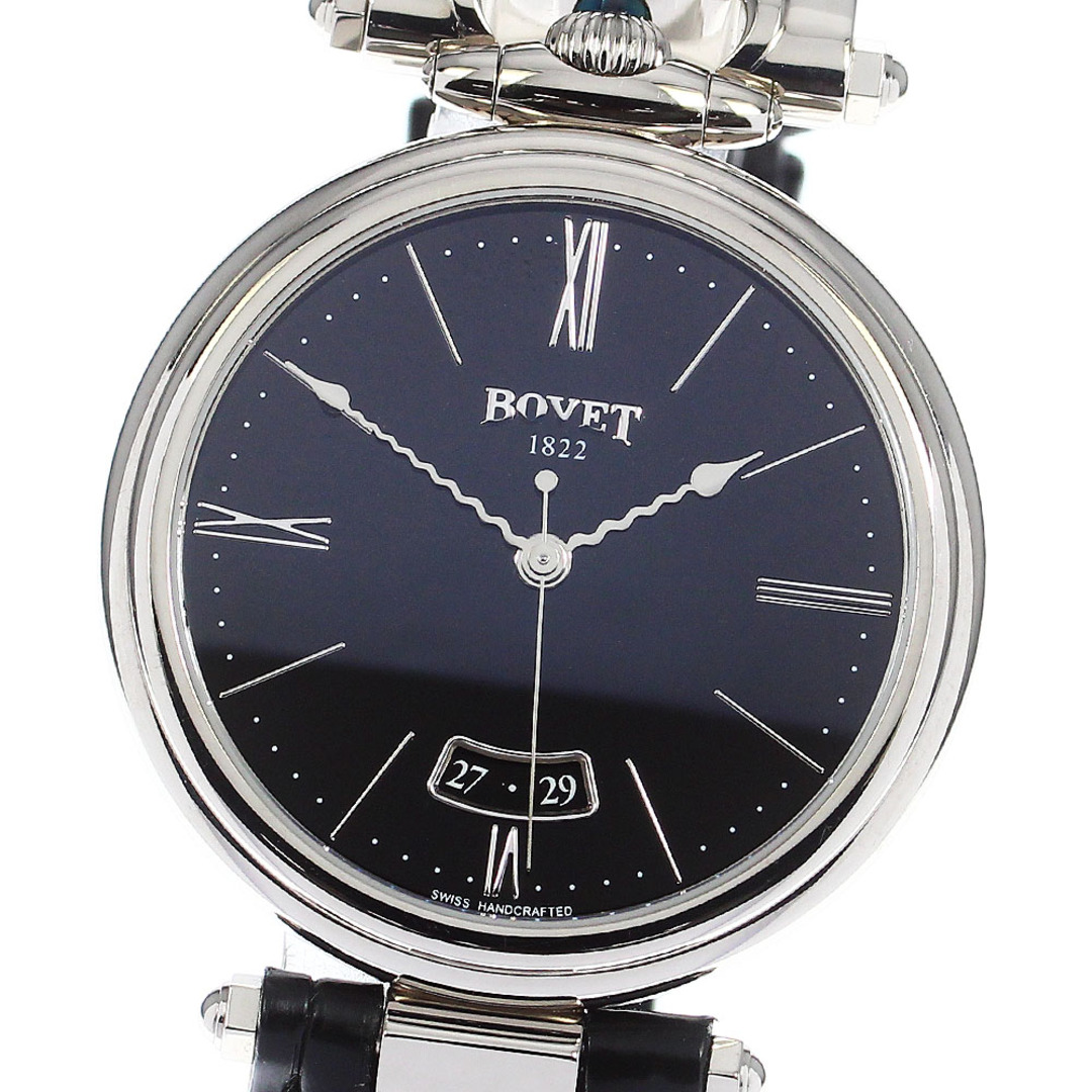 ☆美品 ★箱・保証書付き【BOVET】ボヴェ シャトー ド モティエ K18WG G800/HMS011 自動巻き メンズ_731828