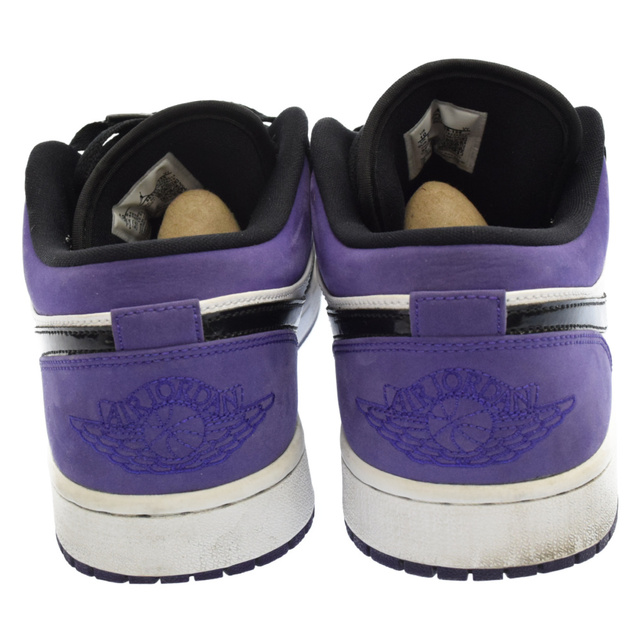 NIKE(ナイキ)のNIKE ナイキ 19年製 AIR JORDAN 1 LOW COURT PURPLE 553558-125 エアジョーダン1 ロー コートパープル ローカットスニーカー パープル/ホワイト/ブラック US10/28.0cm メンズの靴/シューズ(スニーカー)の商品写真