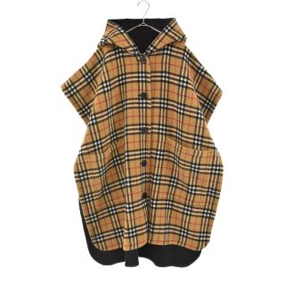 バーバリー(BURBERRY)のBURBERRY バーバリー ノヴァチェック リバーシブル ガウン コート ポンチョ ベージュ 4019202 レディース(その他)