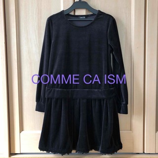 コムサイズム(COMME CA ISM)のベロアワンピース　150(ドレス/フォーマル)