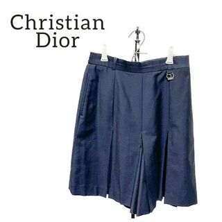 Christian Dior - Christian Dior ラムスキン バックル スコートの通販 
