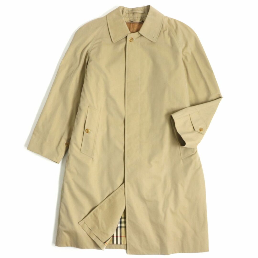 Burberrysイングランド製 キャメル混 ステンカラーコート-