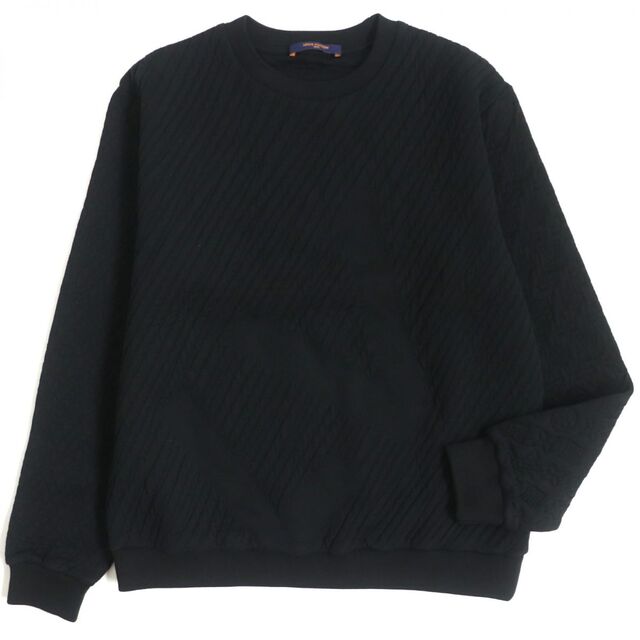 輝い LOUIS 正規品 メンズ S 黒 プルオーバー クルーネック