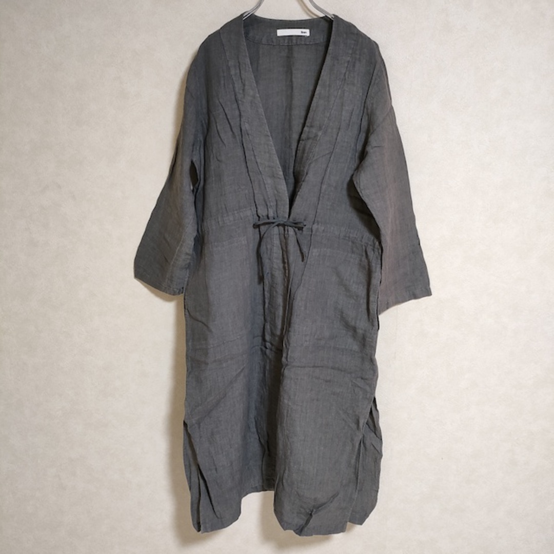 evam eva linen robe リネンローブ E181T187 カーディガン エヴァムエヴァ