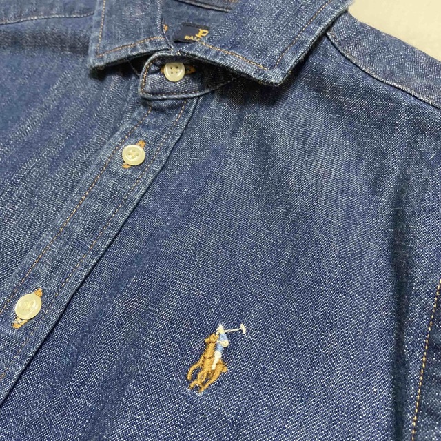 POLO RALPH LAUREN - ポロラルフローレン デニムワンピース ベルト付