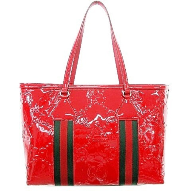 Gucci - GUCCI x PALACE トートバッグ 型押しGGジャンボ レザー 赤の