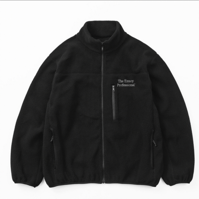 ennoy Polartec City Fleece BLACK×WHITE L