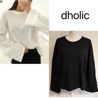 ディーホリック(dholic)の【美品】dholic/B.BERRY.ロングスリーブラウンドTシャツ(Tシャツ(長袖/七分))