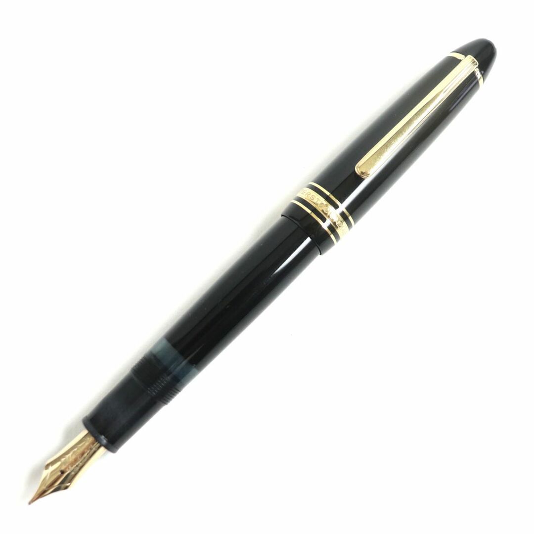 レビューで送料無料 良品▽MONTBLANC 未使用品▽MONTBLANC モンブラン NO.146 モンブラン マイスターシュテュック ペン先14K  ホワイトスター ペン先14K 万年筆 万年筆 スターウォーカー ブラック×ゴールド Mニブ ドイツ製