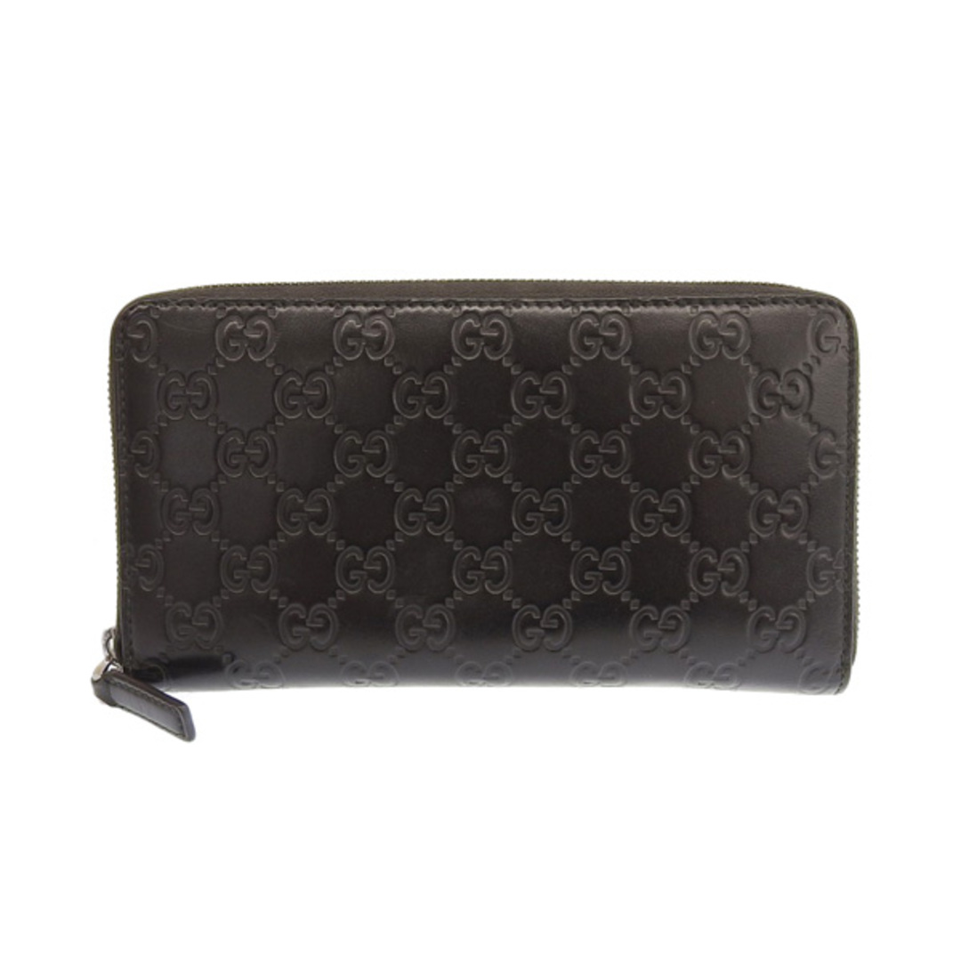Gucci グッチ レザー グッチシマ オーガナイザー ラウンドファスナー