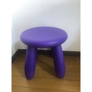 イケア(IKEA)のIKEA マンムット　子ども用椅子　紫(スツール)