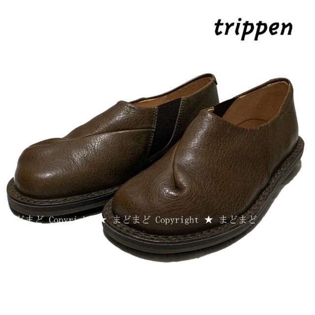 trippen(トリッペン)のトリッペン Etna サイド ゴア レザー スリッポン 36 trippen レディースの靴/シューズ(スリッポン/モカシン)の商品写真