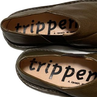 trippen - トリッペン Etna サイド ゴア レザー スリッポン 36 trippen