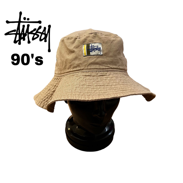 再値下げ】[stussy】『希少』古着 90's オールド バケットハット-