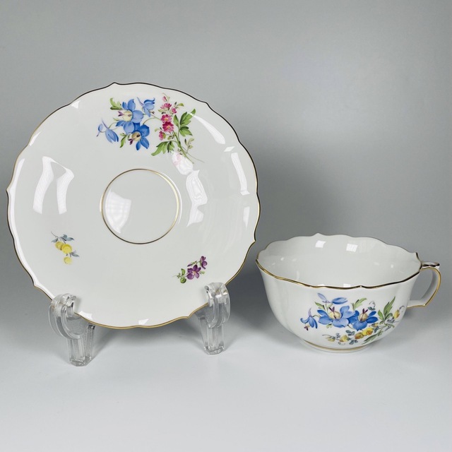 MEISSEN - マイセン 飛燕草とスイートピー ニつ花 フラワーブーケ