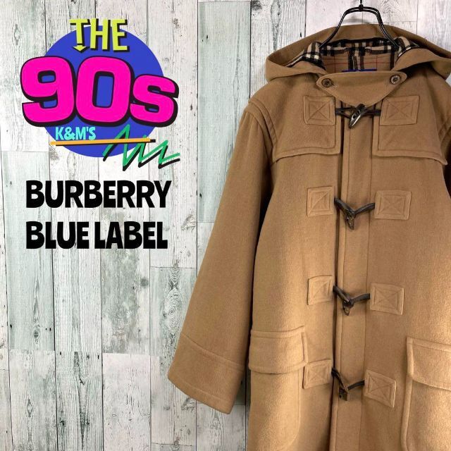 美品》BURBERRY ロンドン ダッフルコート ロング ノバチェック 40 美品》BURBERRY ロンドン ダッフルコート ロング ノバチェック 40