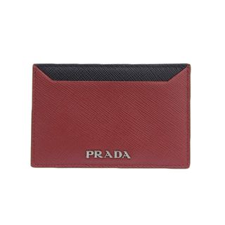 プラダ(PRADA)のプラダ カードケース 名刺入れ サフィアーノ レザー  1MC208(名刺入れ/定期入れ)