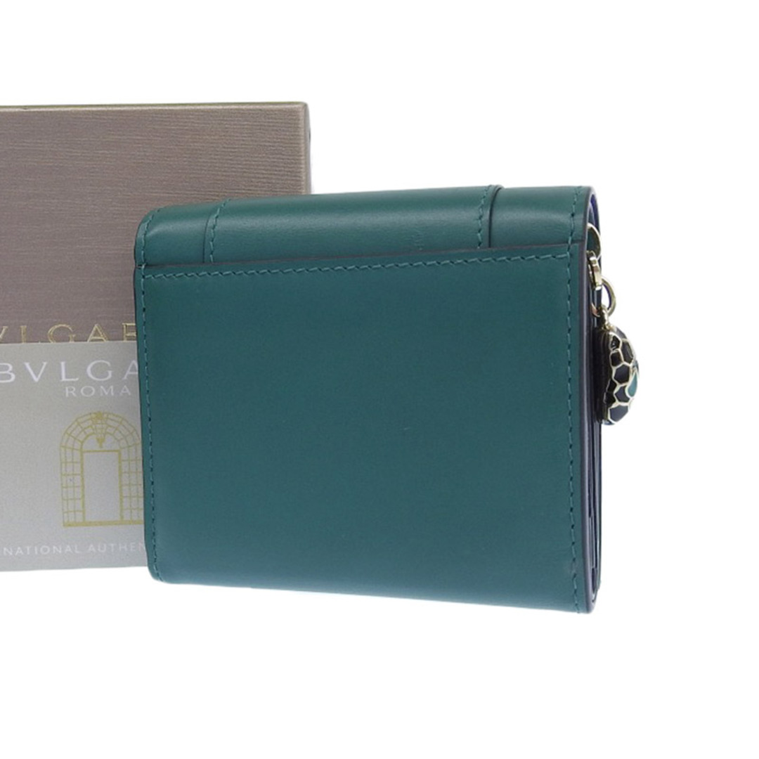 ブルガリ BVLGARI セルペンティ フォーエバー コンパクトウォレット 三つ折り財布 レザー グリーン 288857 中古 新入荷 BV0143 ブルガリ BVLGARI セルペンティ フォーエバー コンパクトウォレット 三つ折り財布 レザー グリーン 288857 中古 新入荷 BV0143