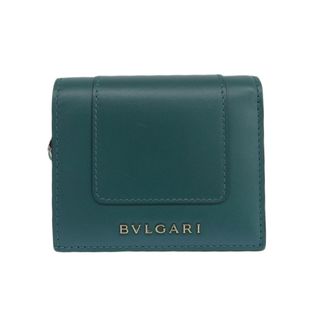 ブルガリ(BVLGARI)のブルガリ BVLGARI セルペンティ フォーエバー コンパクトウォレット 三つ折り財布 レザー グリーン 288857 中古 新入荷 BV0143(財布)