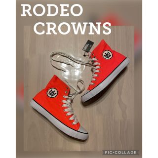 ロデオクラウンズ(RODEO CROWNS)の新品 ロデオクラウンズ ハイカット バッシュ シークレットインソール 入手困難(スニーカー)