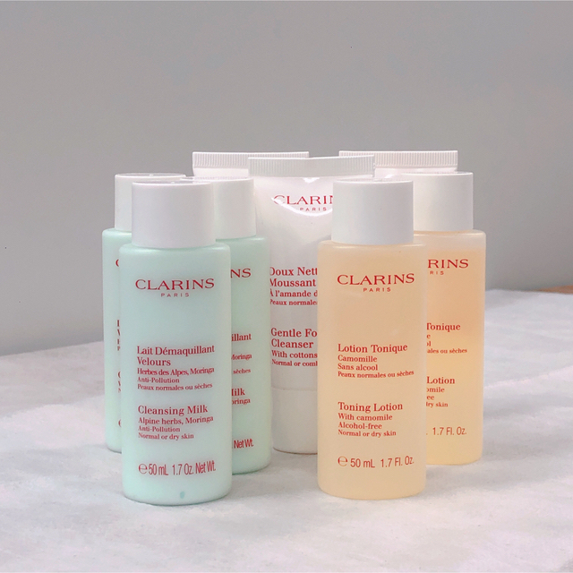 CLARINS(クラランス)のクラランス ローション クレンジング ミニ セットC コスメ/美容のキット/セット(サンプル/トライアルキット)の商品写真