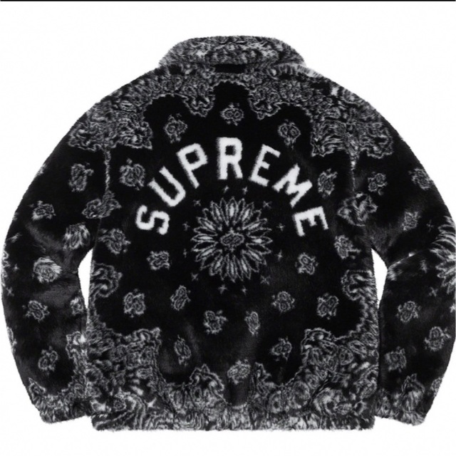 supreme bandana faux fur bomber jacket 1